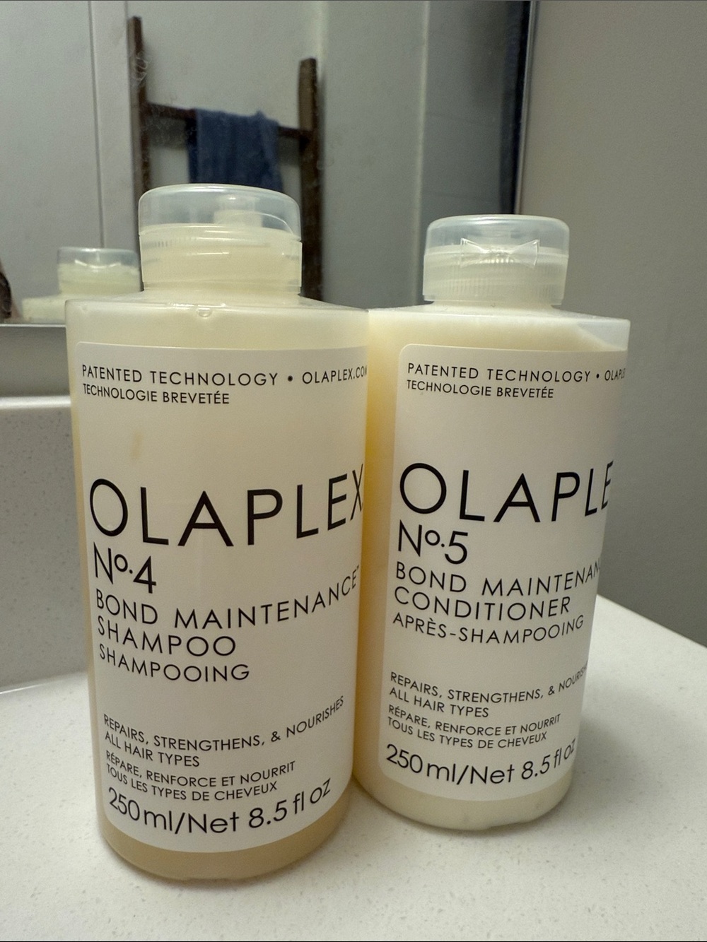 OLAPLEX No.4 & No.5 Bond Maintenance Shampoo + Conditioner - (Set of 2)